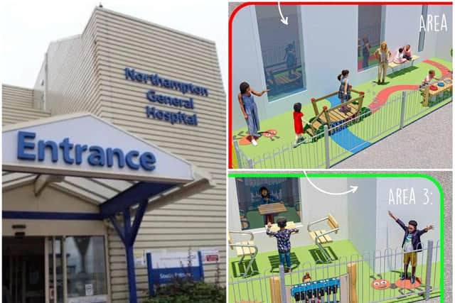 Northamptonshire Health Charity is aiming to raise 130,000 to build a new children's play are for Northampton General Hospital.
