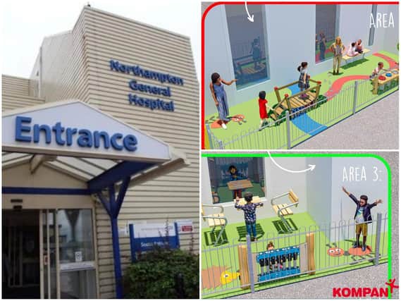 Northamptonshire Health Charity is aiming to raise 130,000 to build a new children's play are for Northampton General Hospital.