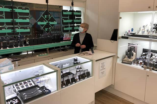 Weston Favell Jewelers was able to open for the first time in months.