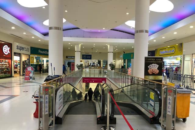More shops were open at the centre today (April 12).