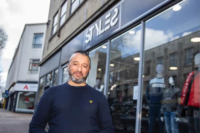 Danny Parmar, proprietor of Styles of London clothing store caught some of the buzzing trade on Abington Street.