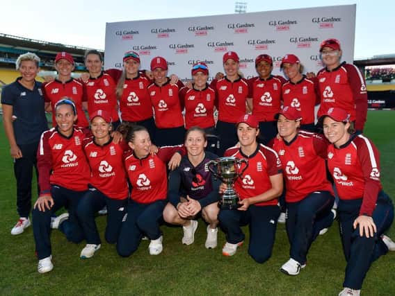 England's women cricketers were winners in New Zealand in March