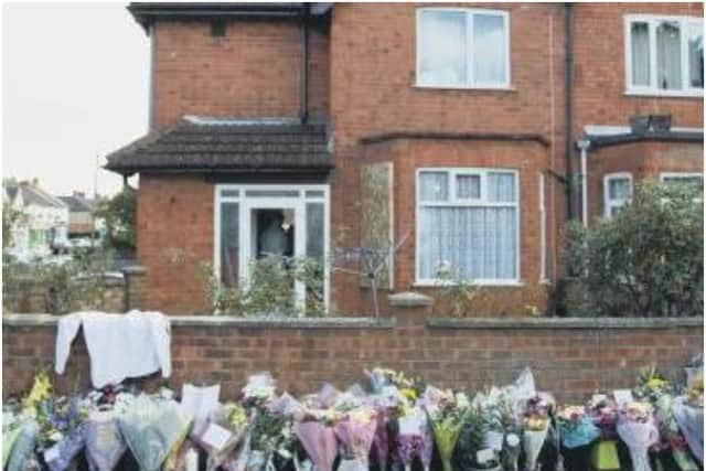 Over 70 bunches of flowers were left outside his home in the days following his death.