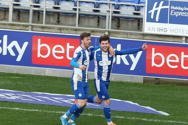 Callum Lang scored Wigan's winner.