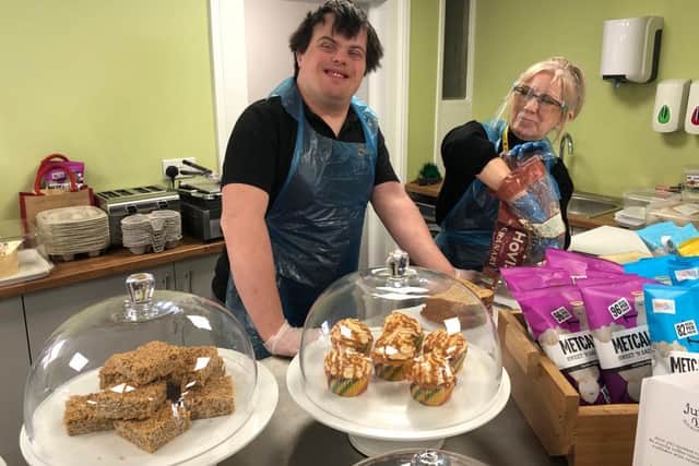 Employees at 'The Place To Bee', Sam and Mary, get ready to welcome their first customers!