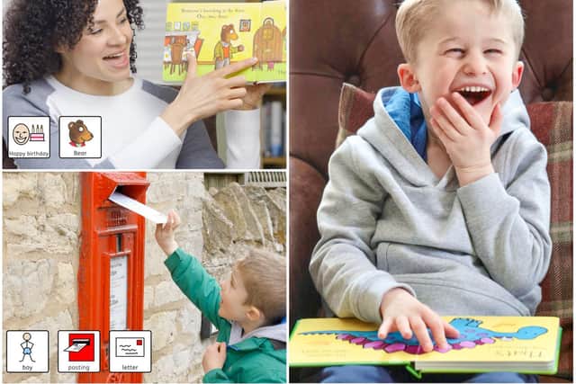 "Stories with Symbols" is a Northamptonshire based charity that hopes to offer free learning resources for parents of children with communications needs.