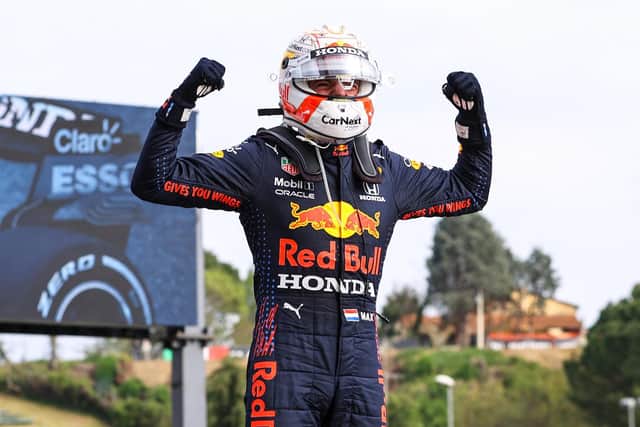 Verstappen celebrates his win