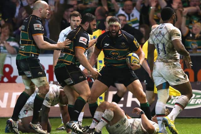 Tom Wood scored a memorable winning try against Tigers in 2014