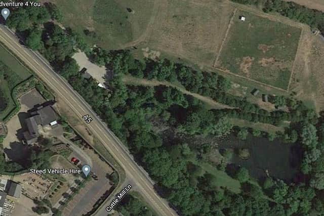 'Adventure 4 You' outdoor activity centre would be at a fishery on the A5 Watling Street near Paulerspury. Photo: Google