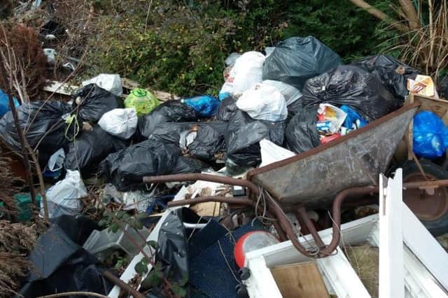More than 13 tonnes of trash was removed from the house in Peveral's Way