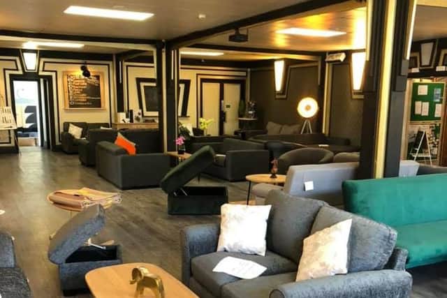 There is also a retro room at the new showroom.