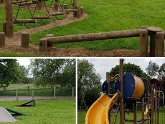 Much of the equipment at the playground at Kislingbury Playing Fields has become broken beyond repair