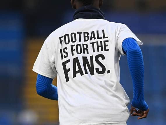 Brighton players wore these shirts before their game with Chelsea on Tuesday evening. Picture: Getty.