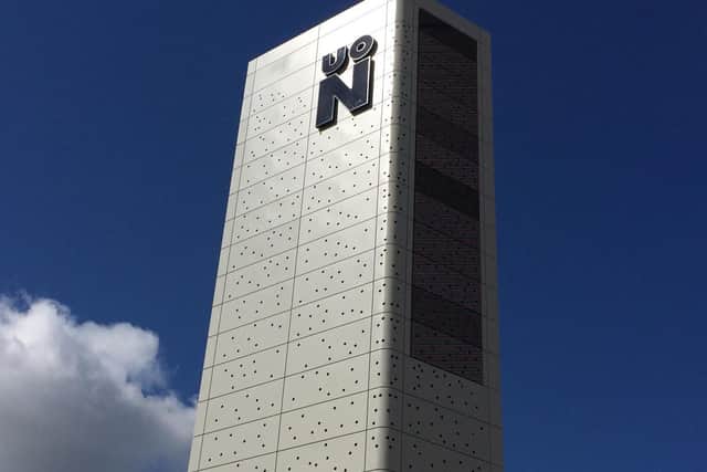 The university of Northampton power tower.