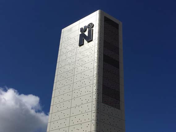 The university of Northampton power tower.