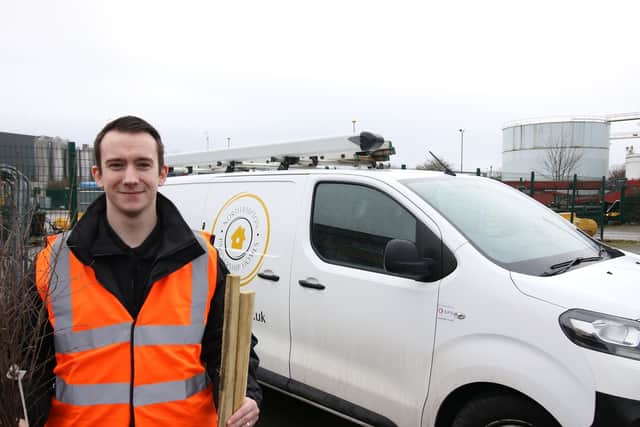 Josh has recently started as a handyperson for the company.