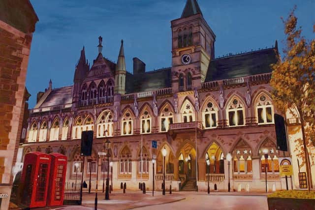 Sophie Slade's painting of The Guildhall