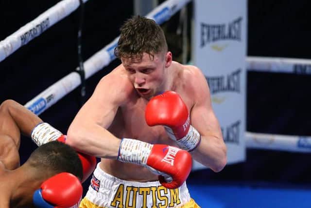 Carl Fail in action during his professional debut in March