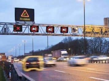 Smart motorways have four lines of live traffic with no hard shoulder