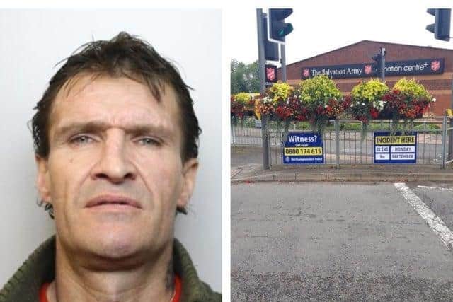 Ross Eaton and the scene of 2019's fatal crash. Credit: Northants Police/Northants Telegraph