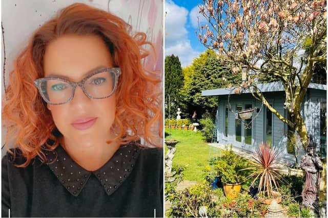 Corey Jade Stockwell has built a nail salon in her back garden for her business, Nail Techniques
