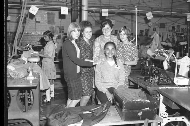 Anita with work colleagues at Ideal Clothes in Wellingborough