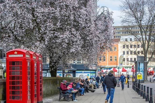 Visitors enjoying their day in Northampton town centre. Photo: Northampton Town Centre Business Improvement District