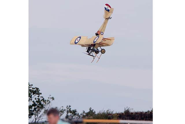 The pilot suffered serious injuries