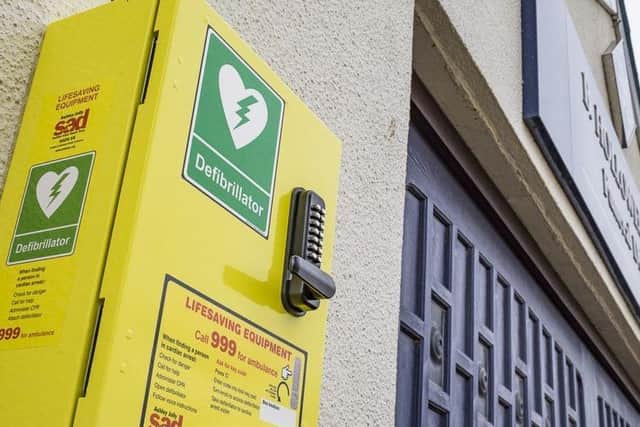 The defibrillators will be mounted on walls around Grange Park. (File picture).