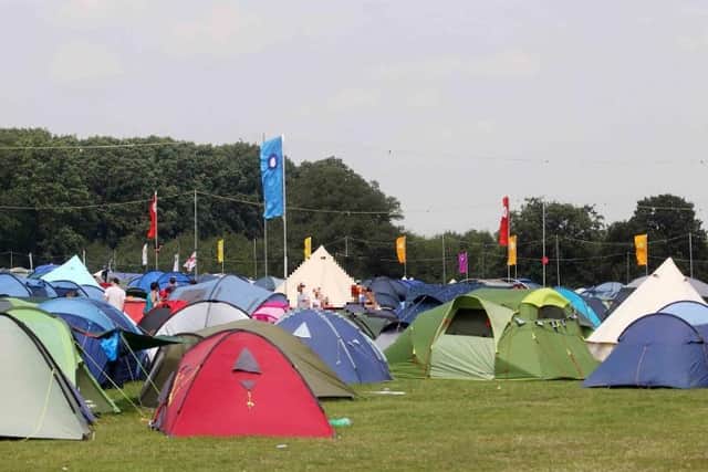 Camping at Shambala Festival library image