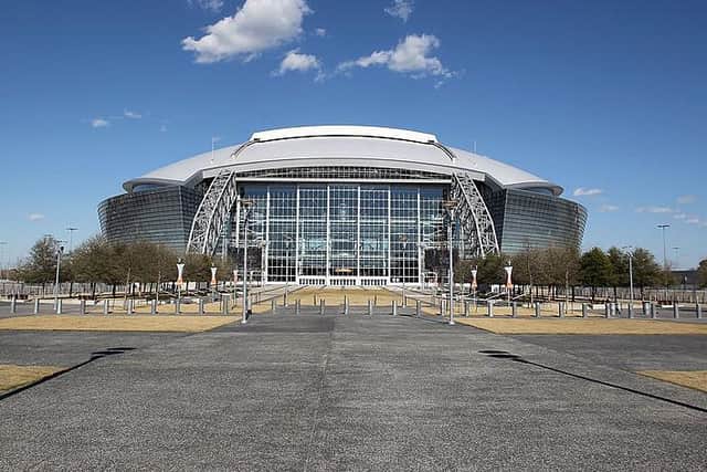 The fight is being staged at the AT&T Stadium in Arlington, the home of the Dallas Cowboys NFL team