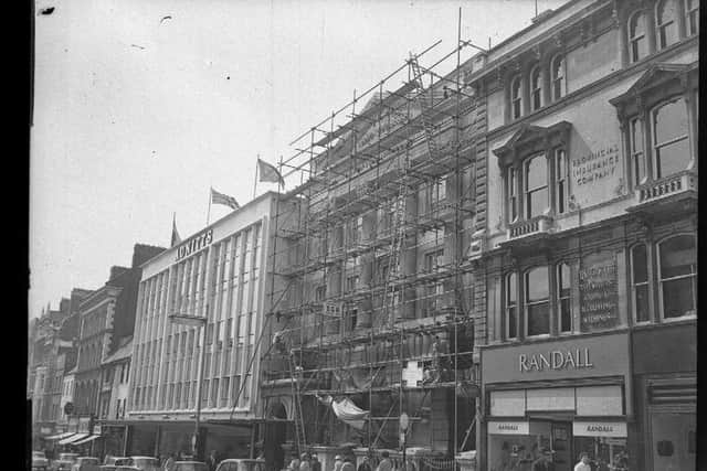 The old Adnitt's store on Drapery in Northampton, which Debenhams took over in 1952