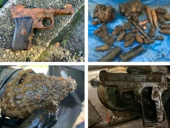 Be careful what you fish forPolice warn Northamptonshire treasure-hunters  over weapons finds