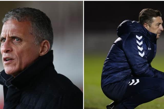 Keith Curle and Jon Brady.