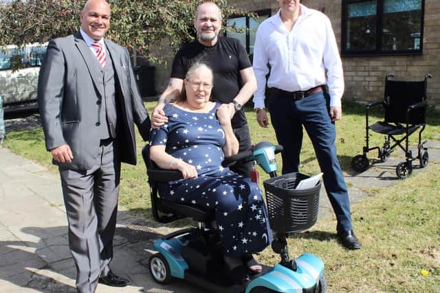 (L-R) The British Mobility Project managing director Saleem Syed, Linda Alexander, Duncan McCloud and psychic medium Marcus Starr
