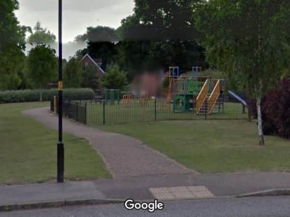The boy was approached near Middle Hedge play park in Grange Park