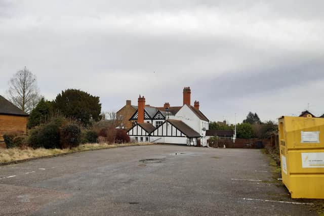 The Bull car park where the two houses could be built