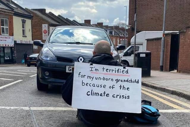 Ian says he is terrified for his grandchildren's safety due to the Climate Crisis