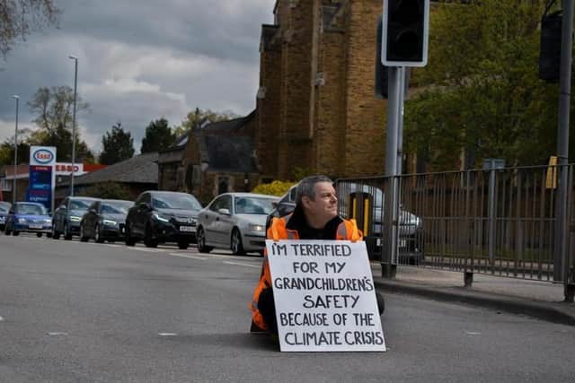 Dave sat in Wellingborough Road