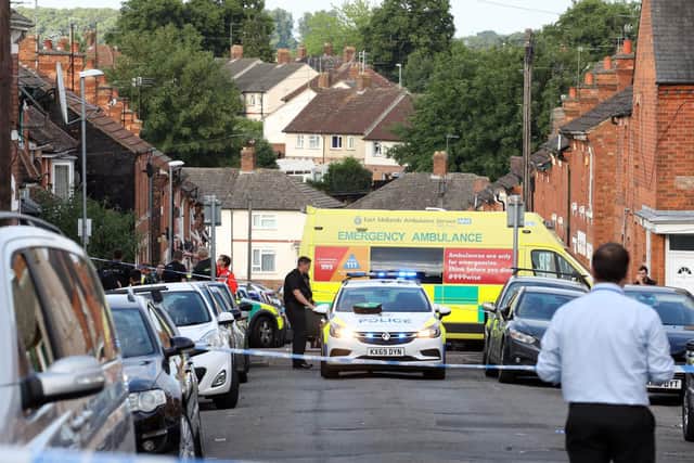 Emergency services at the scene.