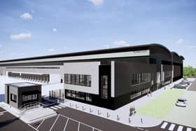 How Dunelm's new warehousing unit at Daventry International Rail Freight Terminal (DIRFT) will look once it is completed in September