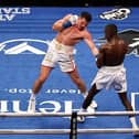 Kieron Conway in action during his fight with Souleymane Cissokho in Texas