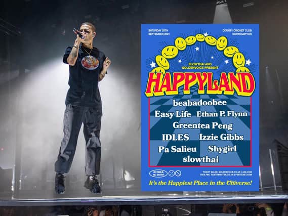 slowthai's Happyland festival will take place at Northamptonshire County Cricket Club.