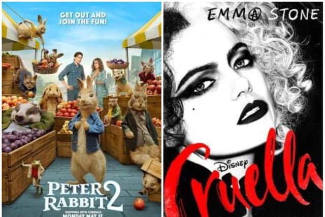 Peter Rabbit 2 and Disney's Cruella are among the new releases hitting the big screen before the end of May