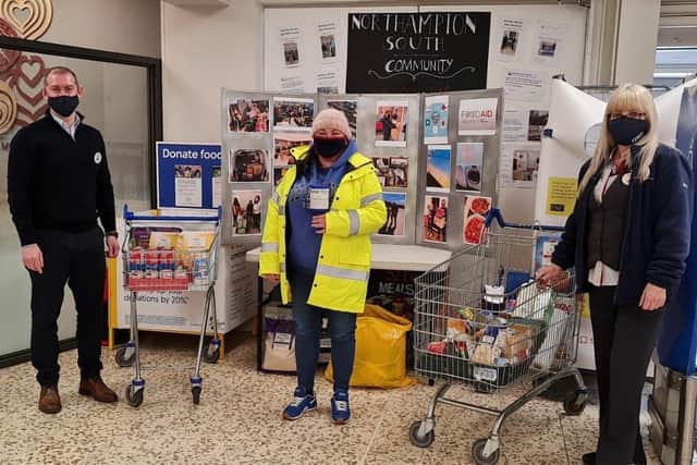 Tesco Northampton South Extra staff asked customers to support the food bank at the Sikh Community Centre and Youth Club on Saturday (May 8)