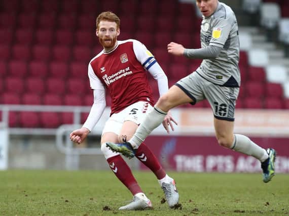 Cian Bolger skippered the Cobblers in the 2-0 defeat to Burton Albion in February, but he never played again