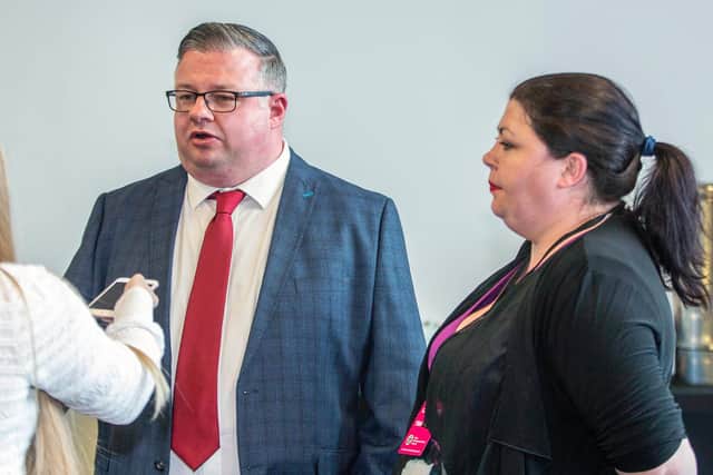 Cllr Gareth Eales (Lab on the left with wife, Cllr Terrie Eales on the right.