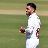 Northants all-rounder Saif Zaib scored his maiden first-class century against Sussex