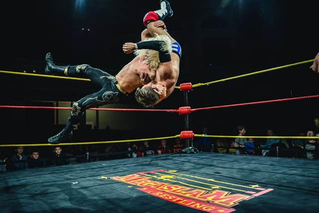 Megaslam Wrestling's American Wrestling Show will be at The Deco Theatre on May 30. Photo courtesy of Megaslam