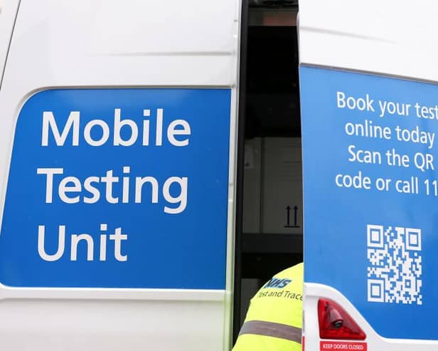 A mobile testing unit was despatched to Towcester following the outbreak last week